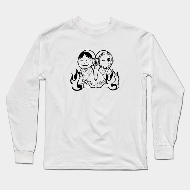 Kamisama kiss onikiri and kotetsu Long Sleeve T-Shirt by Kirra